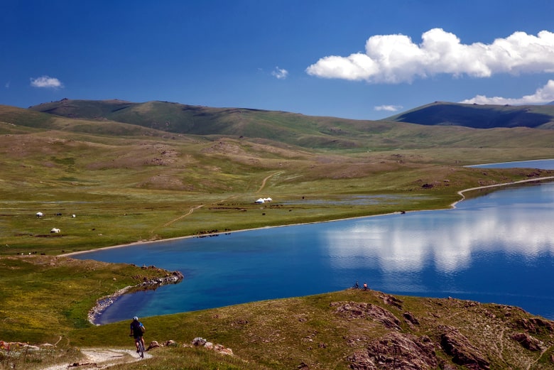 Song Kol lake. Kyrgyzstan