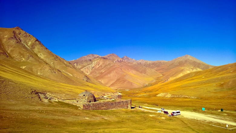 Tash Rabat caravanserai in Tian Shan mountains Kyrgyzstan