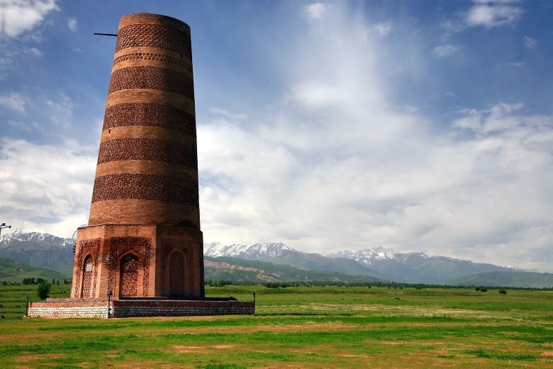The Burana Tower In The Chuy Valley Kyrgyzstan