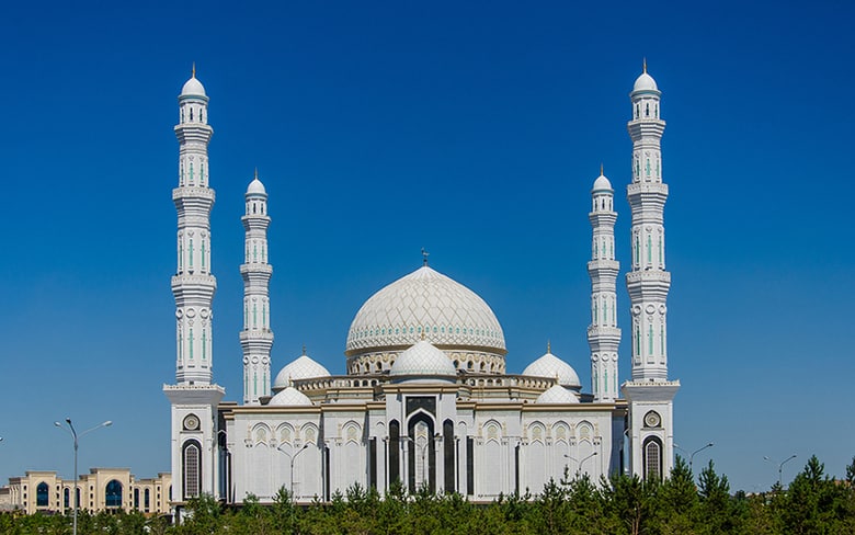 Hazret Sultan Mosque in Nur Sultan , Kazakhstan